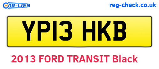 YP13HKB are the vehicle registration plates.