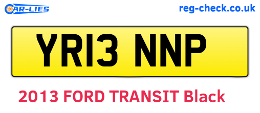 YR13NNP are the vehicle registration plates.