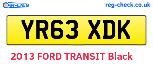 YR63XDK are the vehicle registration plates.