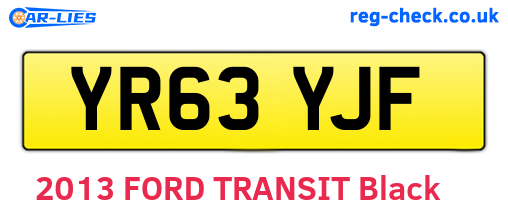 YR63YJF are the vehicle registration plates.