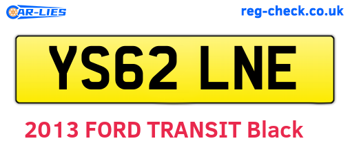 YS62LNE are the vehicle registration plates.