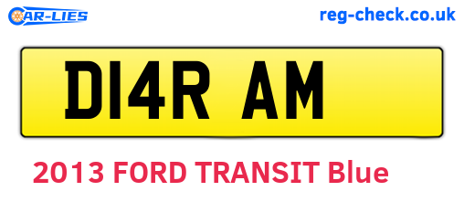 D14RAM are the vehicle registration plates.