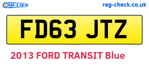 FD63JTZ are the vehicle registration plates.