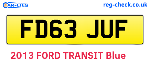 FD63JUF are the vehicle registration plates.