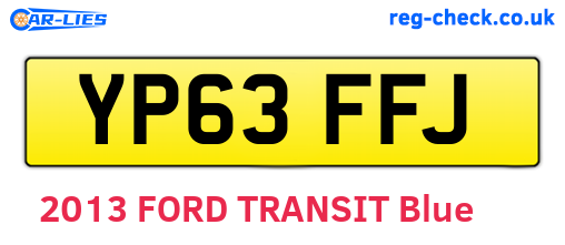 YP63FFJ are the vehicle registration plates.