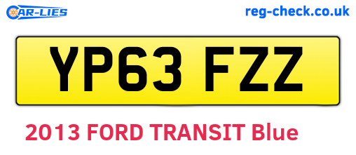 YP63FZZ are the vehicle registration plates.