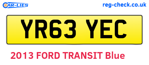 YR63YEC are the vehicle registration plates.