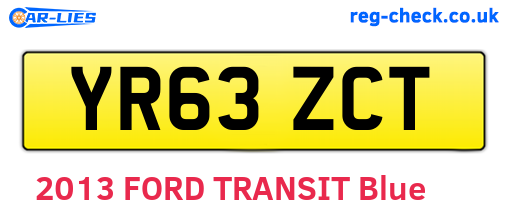 YR63ZCT are the vehicle registration plates.