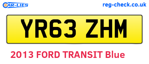 YR63ZHM are the vehicle registration plates.