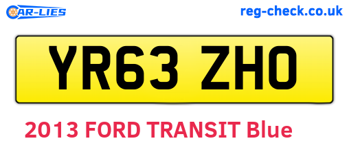 YR63ZHO are the vehicle registration plates.