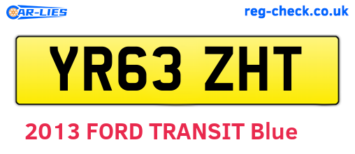 YR63ZHT are the vehicle registration plates.