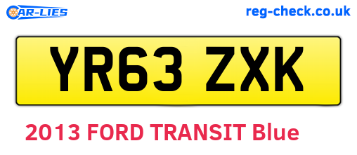 YR63ZXK are the vehicle registration plates.