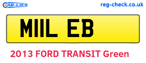 M11LEB are the vehicle registration plates.