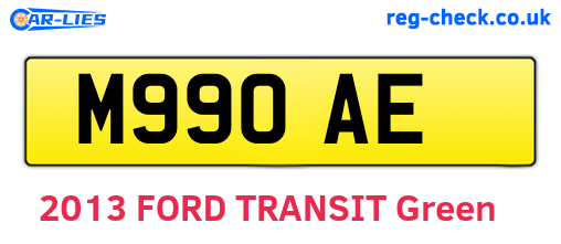 M99OAE are the vehicle registration plates.