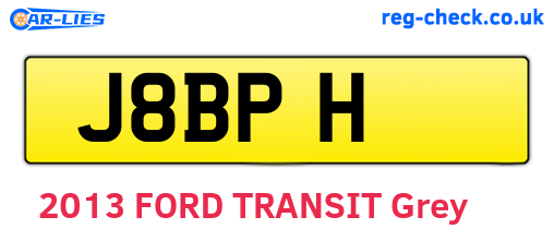 J8BPH are the vehicle registration plates.