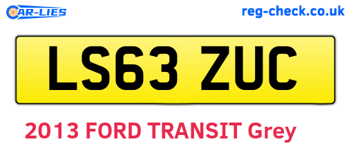 LS63ZUC are the vehicle registration plates.