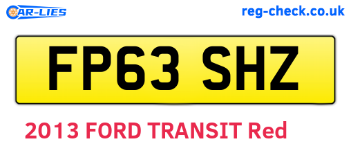 FP63SHZ are the vehicle registration plates.