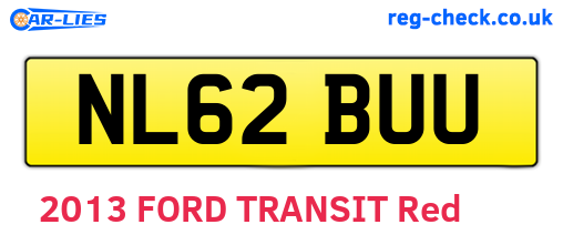 NL62BUU are the vehicle registration plates.