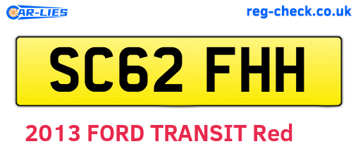 SC62FHH are the vehicle registration plates.
