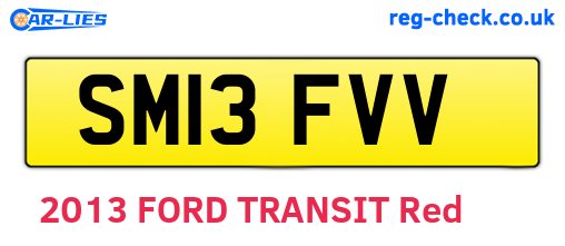 SM13FVV are the vehicle registration plates.