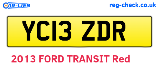 YC13ZDR are the vehicle registration plates.