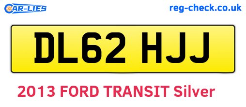 DL62HJJ are the vehicle registration plates.