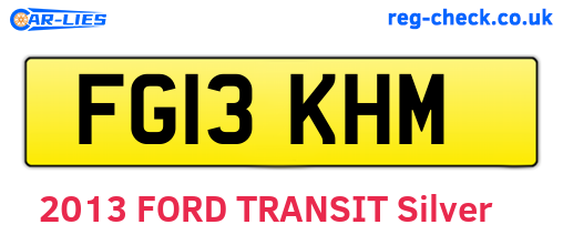 FG13KHM are the vehicle registration plates.