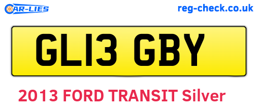 GL13GBY are the vehicle registration plates.