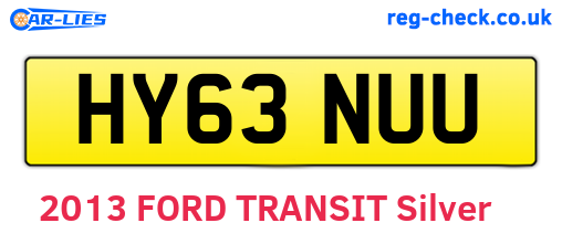 HY63NUU are the vehicle registration plates.