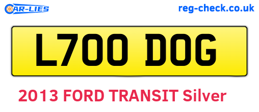 L700DOG are the vehicle registration plates.