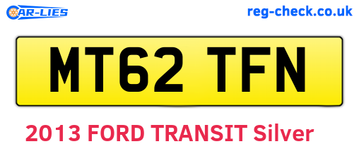 MT62TFN are the vehicle registration plates.