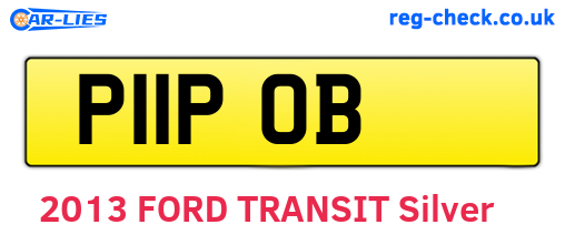 P11POB are the vehicle registration plates.