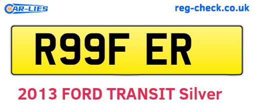 R99FER are the vehicle registration plates.