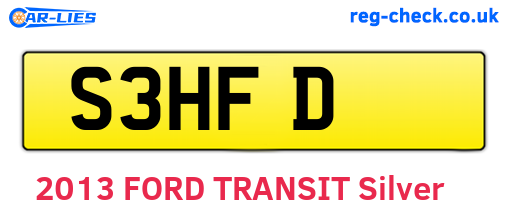 S3HFD are the vehicle registration plates.