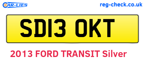 SD13OKT are the vehicle registration plates.