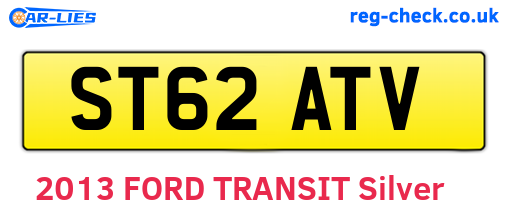 ST62ATV are the vehicle registration plates.