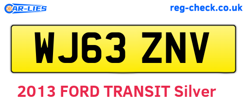WJ63ZNV are the vehicle registration plates.