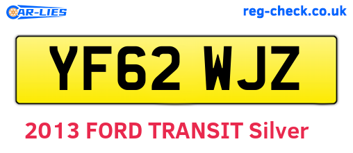 YF62WJZ are the vehicle registration plates.