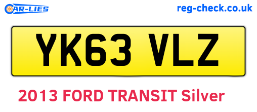 YK63VLZ are the vehicle registration plates.