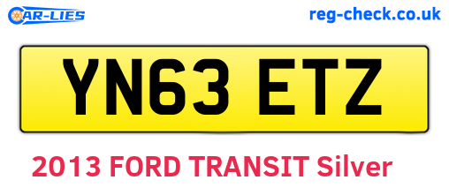YN63ETZ are the vehicle registration plates.