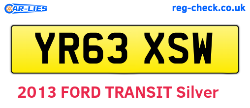 YR63XSW are the vehicle registration plates.