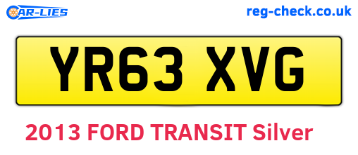 YR63XVG are the vehicle registration plates.