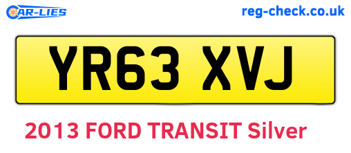 YR63XVJ are the vehicle registration plates.
