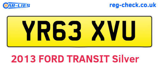 YR63XVU are the vehicle registration plates.
