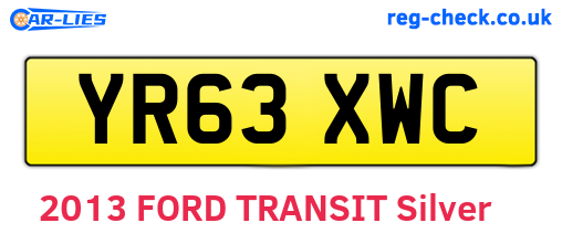 YR63XWC are the vehicle registration plates.