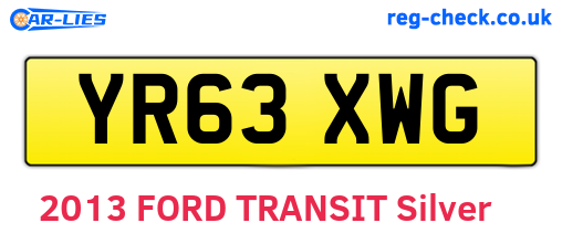 YR63XWG are the vehicle registration plates.