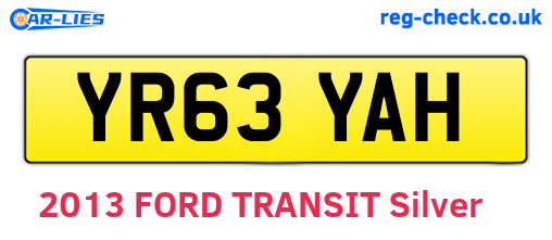 YR63YAH are the vehicle registration plates.