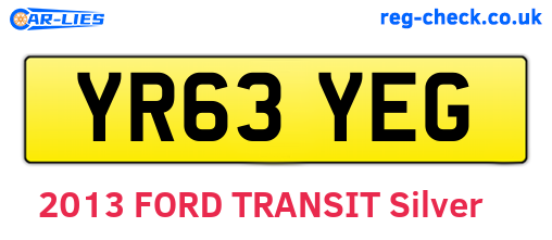 YR63YEG are the vehicle registration plates.