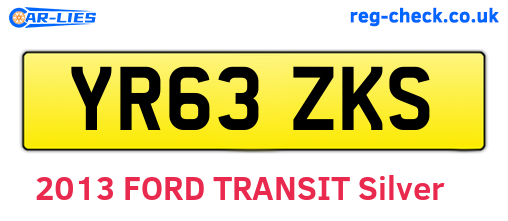YR63ZKS are the vehicle registration plates.