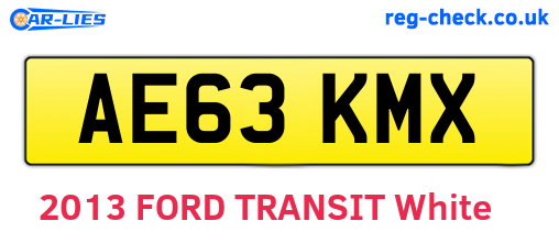 AE63KMX are the vehicle registration plates.